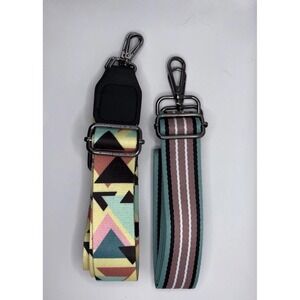 Green Geo Design Adjustable Replacement Purse Crossbody Strap Bundle